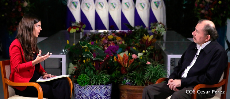 Presidente Daniel Ortega a RT de Rusia: Les molesta el avance logrado por el FSLN