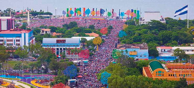 Impresionante desborde popular