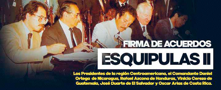 35 años de Esquipulas II: Nicaragua ejemplo en la lucha por la Paz en Centroamérica