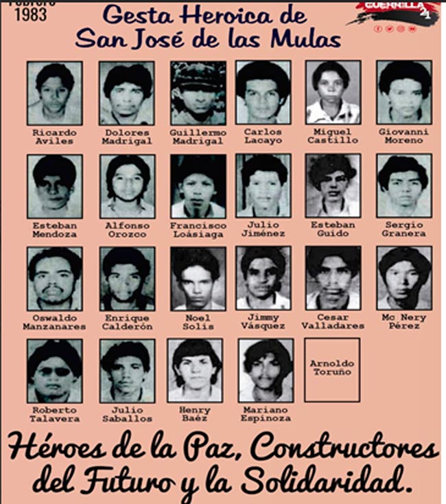Foto de los héroes de San José de las Mulas
