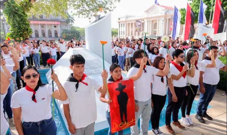 Juventud Sandinista conmemora legado del General Sandino
